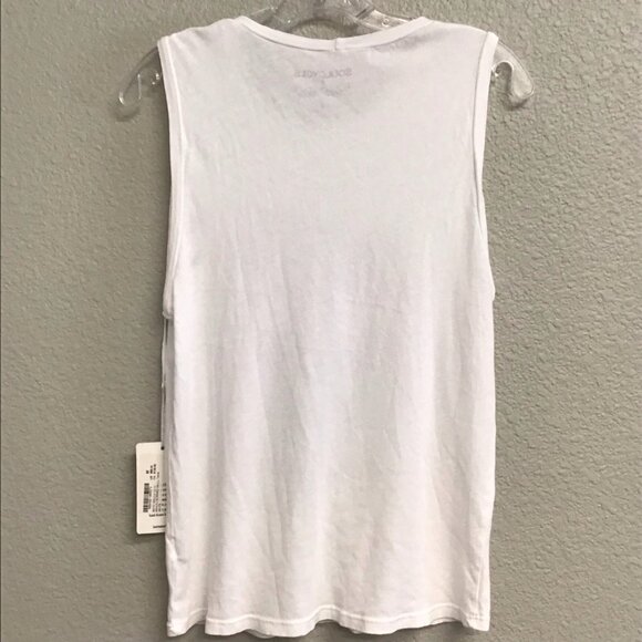 SOULCYCLE Lauren Moshi Tank Top White Ashlin Leopard Skull NWT Size Medium $88 - Picture 9 of 10